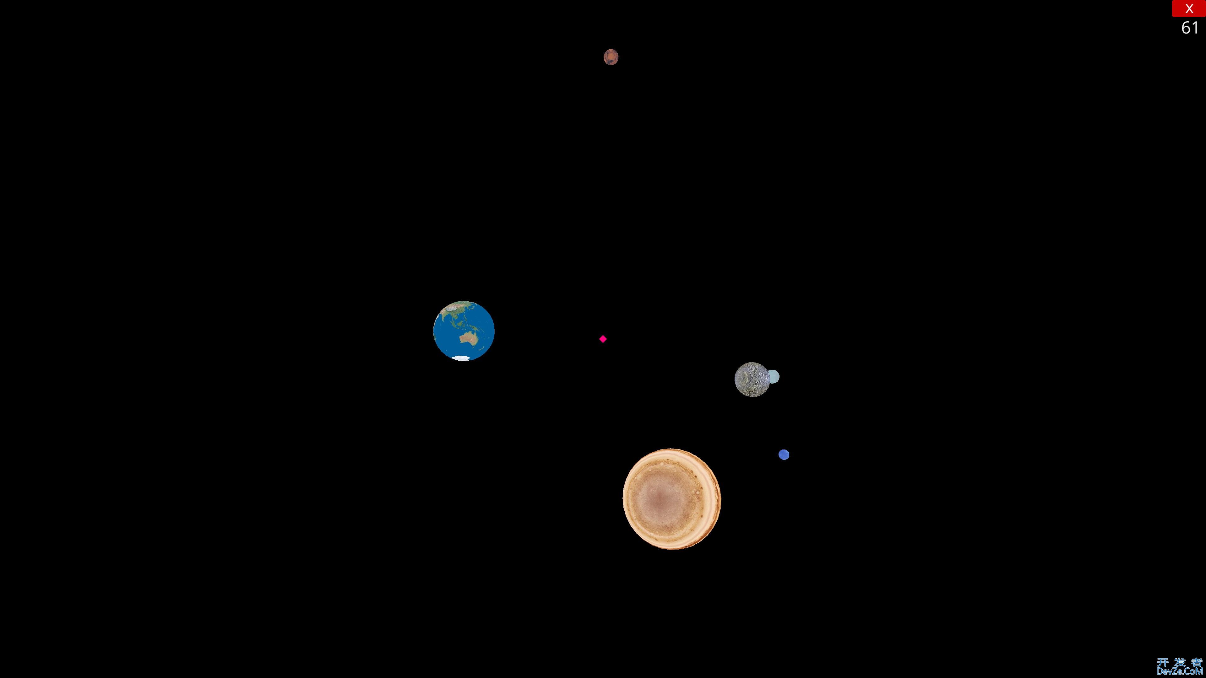 Python利用3D引擎做一个太阳系行星模拟器