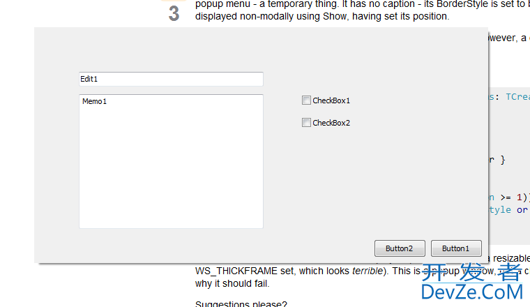 Borderless TForm with drop shadow