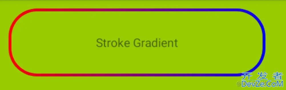 Android UI动态设置带有Stroke渐变色背景Drawable