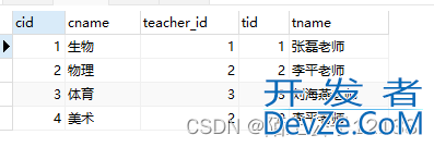 SQL 嵌套查询的具体使用