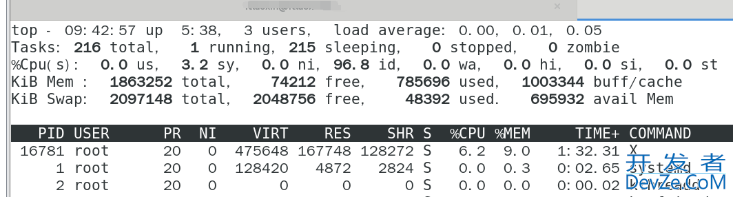 linux top命令基本实战