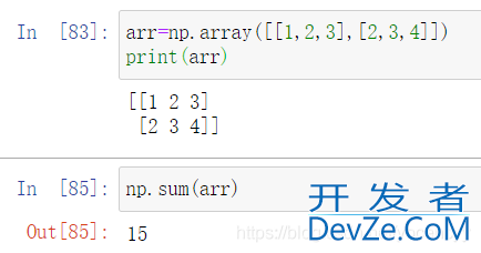 numpy之sum()的使用及说明