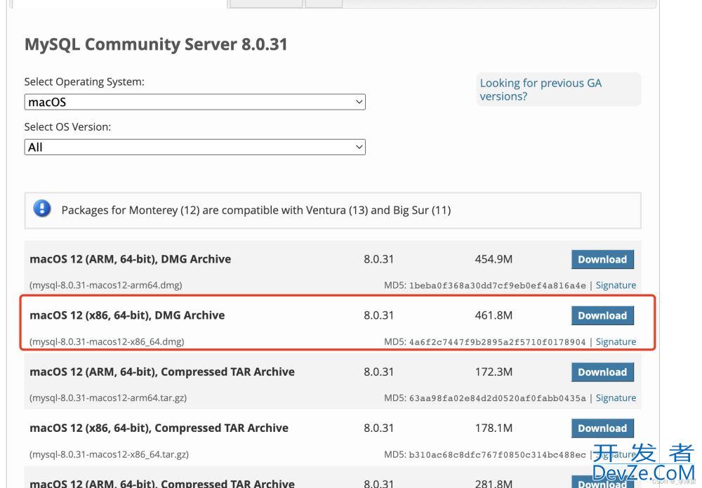 Mac上安装Mysql的详细步骤及配置