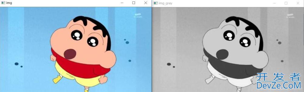 Python opencv图像基本操作学习之灰度图转换