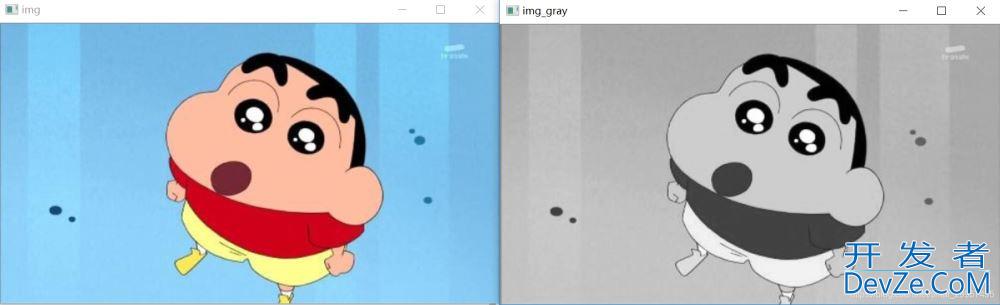 Python opencv图像基本操作学习之灰度图转换