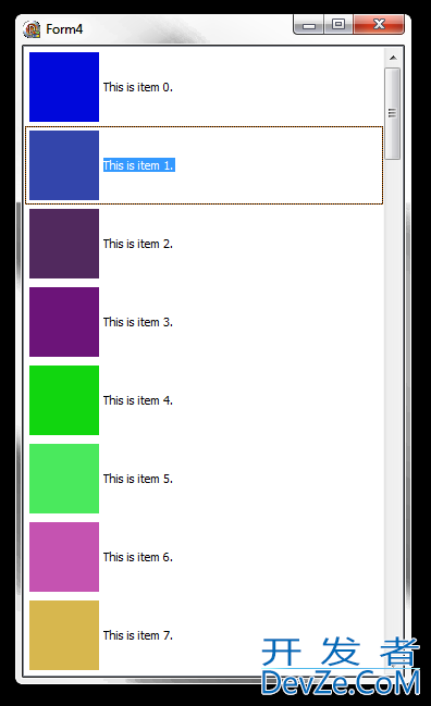 drawn thumbnails in tlistbox