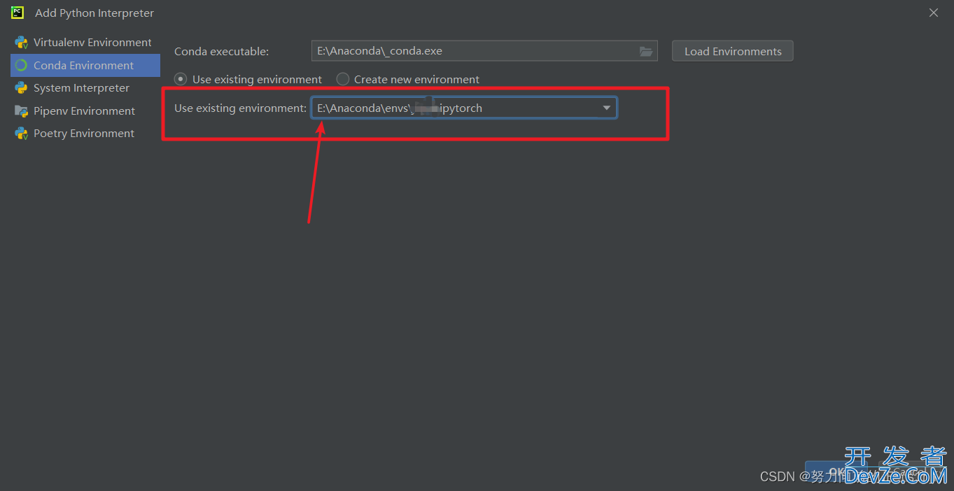 PyCharm添加Anaconda中的虚拟环境Python解释器出现Conda executable is not found错误解决