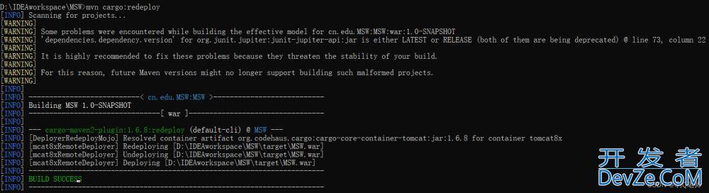 Maven Web项目使用Cargo插件实现自动化部署的详细步骤