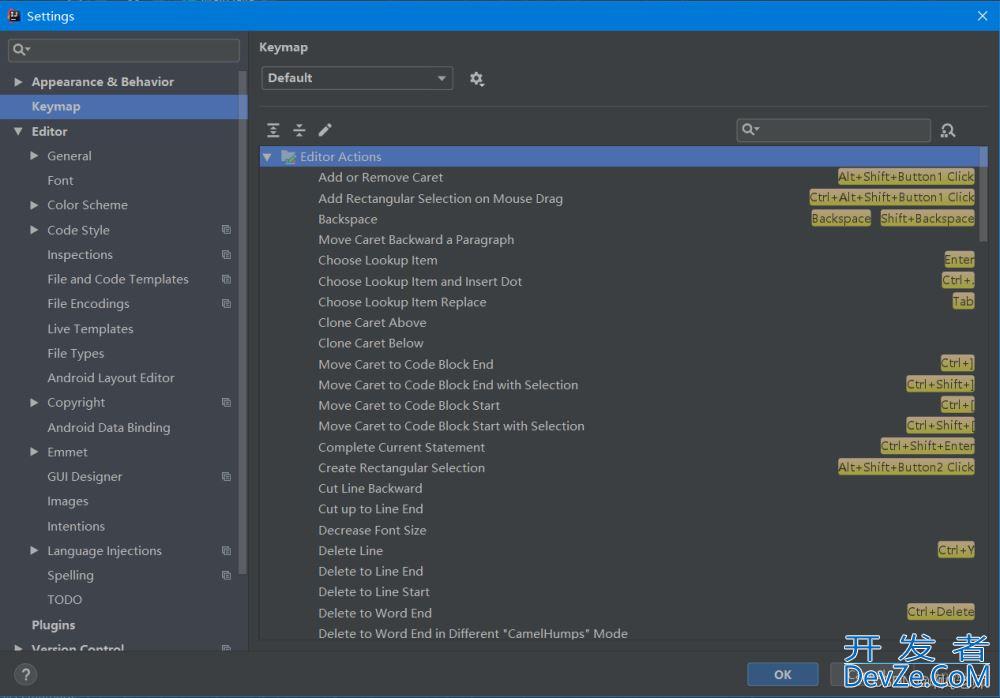 Intellij idea 代码提示忽略字母大小写和常用快捷键及设置步骤