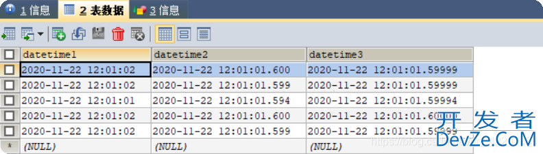 MySQL之DATETIME与TIMESTAMP的时间精度问题