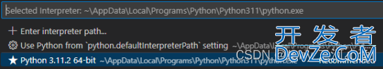 在VScode里面添加Python解释器的详细步骤