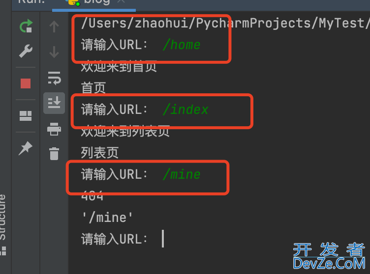 Python利用装饰器实现类似于flask路由