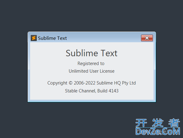 Sublime Text v4.0(4143)安装方法