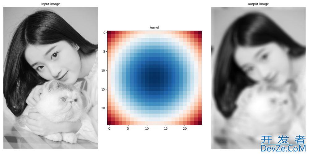 Python使用低通滤波器模糊图像功能实现