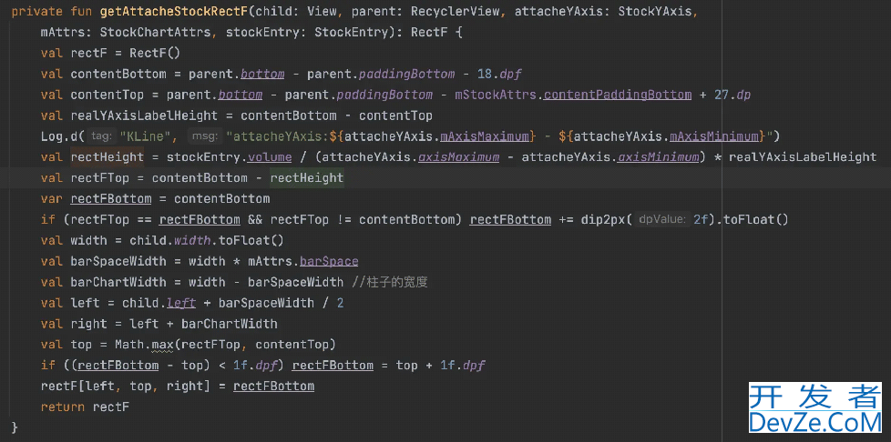 基于RecyclerChart的KLine绘制Volume实现详解