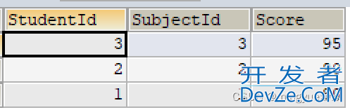 MySQL三表联合查询操作举例