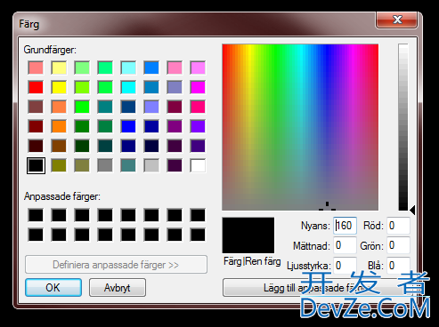 Changing font in CHOOSECOLOR dialog