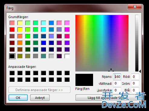 Changing font in CHOOSECOLOR dialog