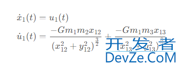 基于Python实现模拟三体运动的示例代码