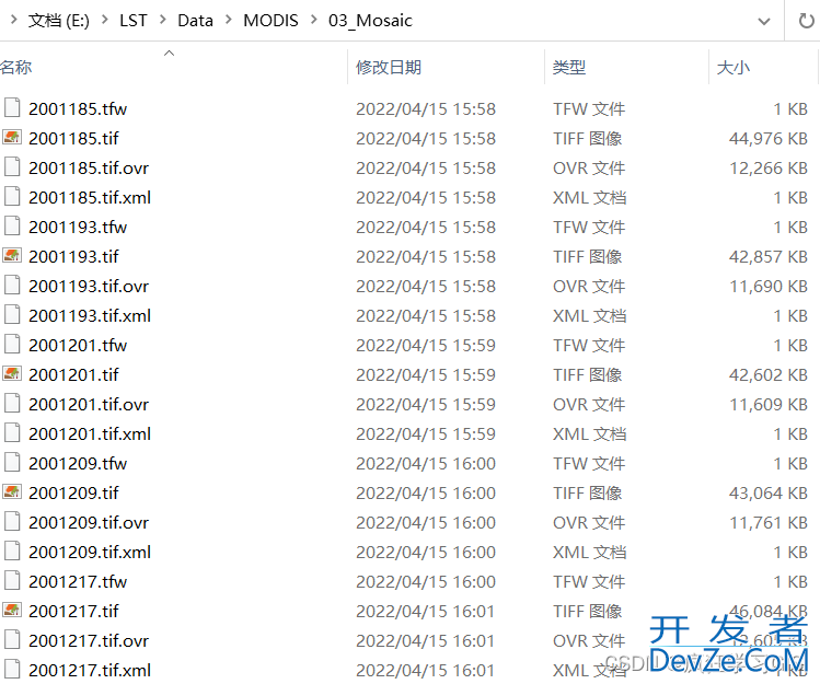 Python ArcPy实现批量拼接长时间序列栅格图像