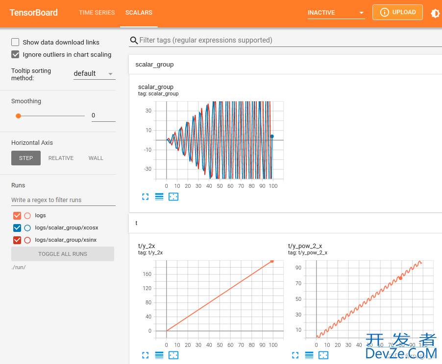 pytorch SummaryWriter保存日志的方法