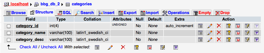 Problem displaying query results