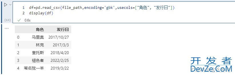 针对Pandas的总结以及数据读取_pd.read_csv()的使用详解