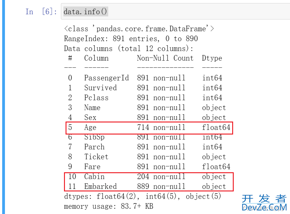 使用python对泰坦尼克号幸存者进行数据分析与预测