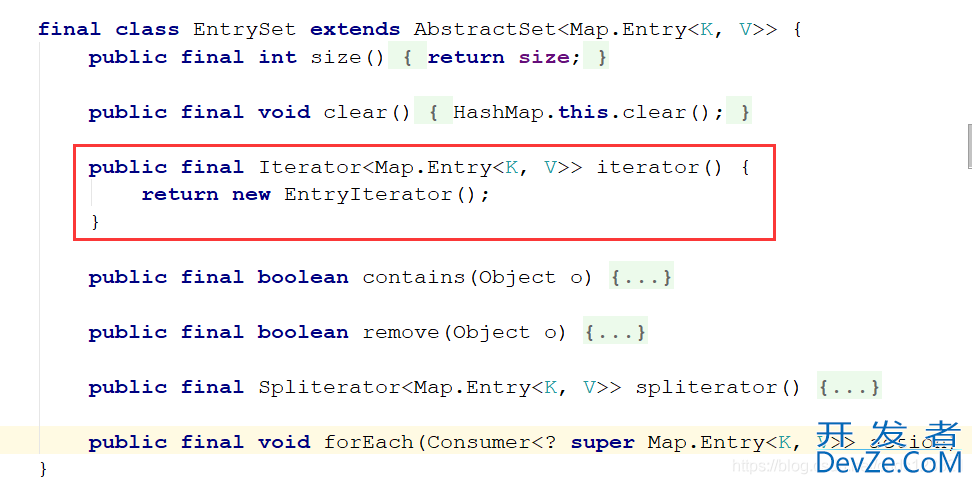 Java高级之HashMap中的entrySet()方法使用