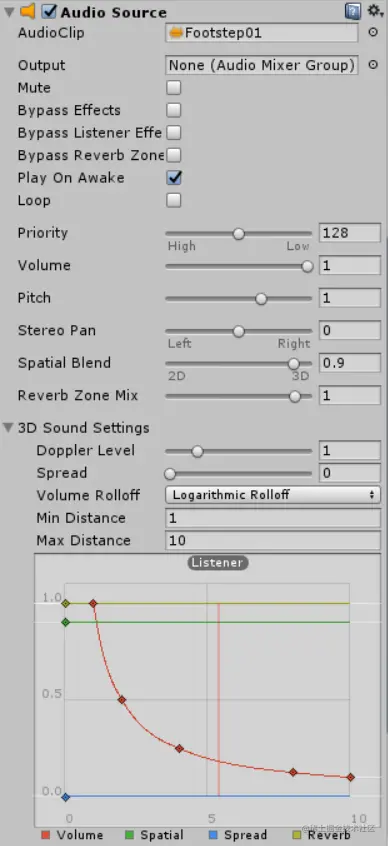 一文详解Unity3D AudioSource组件使用示例