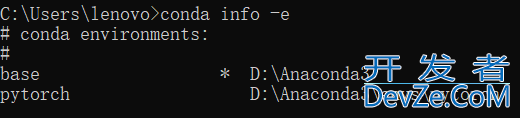 python环境中的概念conda中与环境相关指令操作