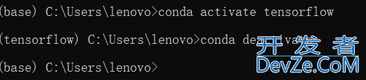 python环境中的概念conda中与环境相关指令操作