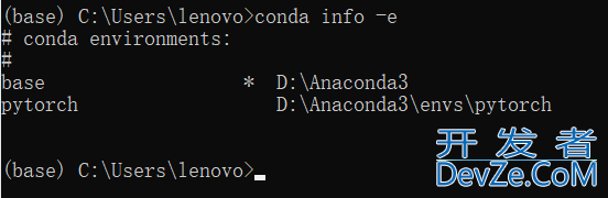 python环境中的概念conda中与环境相关指令操作