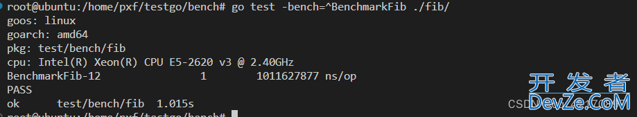 go benchmark 基准测试详解