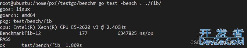 go benchmark 基准测试详解