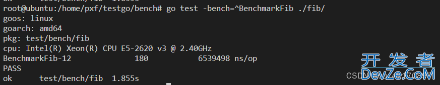 go benchmark 基准测试详解