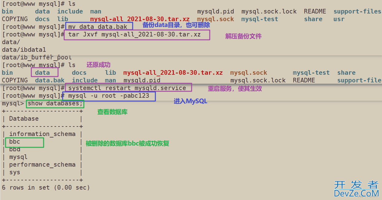 MySQL日志管理和备份与恢复