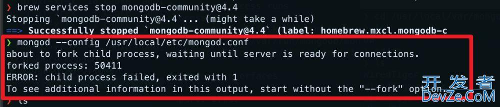 Mongodb启动报错完美解决方案:about to fork child process,waiting until server is ready for connections.