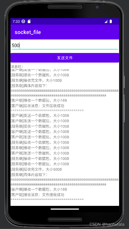 Android使用socket进行二进制流数据传输