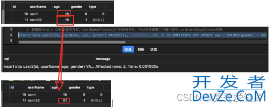 mysql特殊语法insert into .. on duplicate key update ..使用方法详析