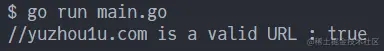 Golang实现验证一个字符串是否为URL