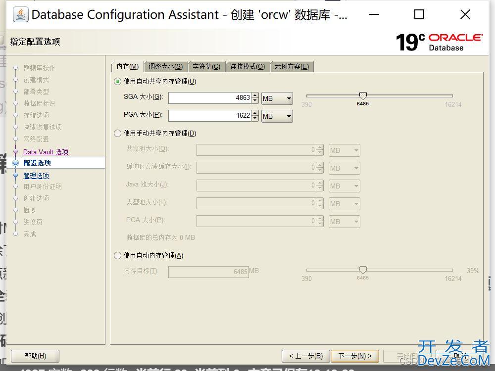 Oracle 19c创建数据库的完整步骤(详细明了)