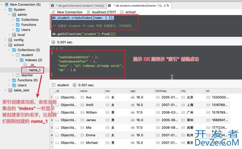 MongoDB索引机制详解