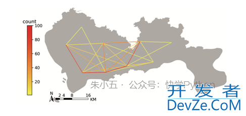 Python实现交通数据可视化的示例代码