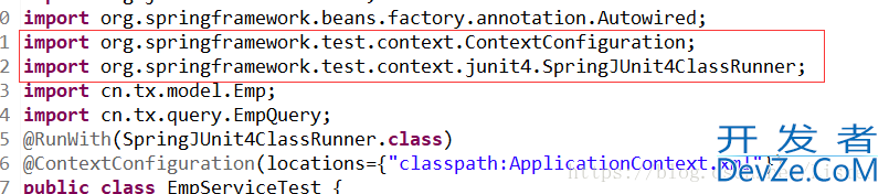 @RunWith(SpringJUnit4ClassRunner.class)报错问题及解决