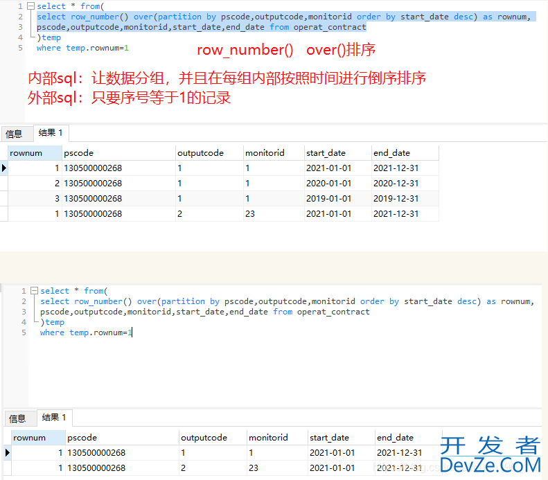 PostgreSQL如何按照某一字段去重,并显示其他字段信息