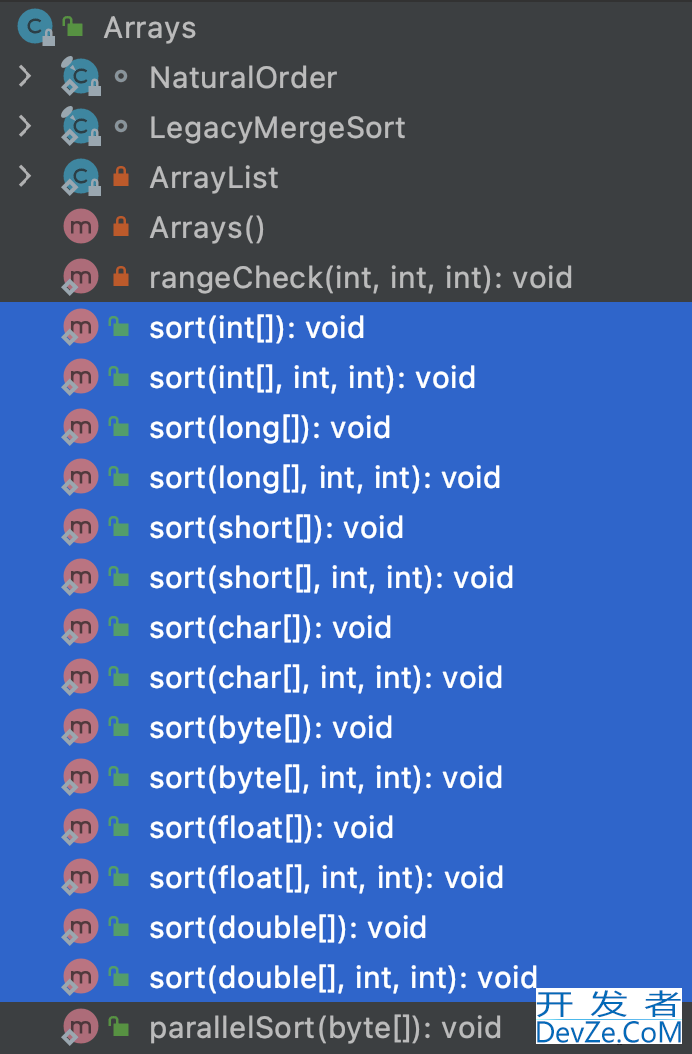 JDK8 中Arrays.sort() 排序方法详解