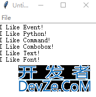 Python之tkinter文字区域Text使用及说明