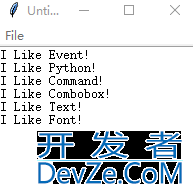 Python之tkinter文字区域Text使用及说明