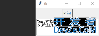 Python之tkinter文字区域Text使用及说明